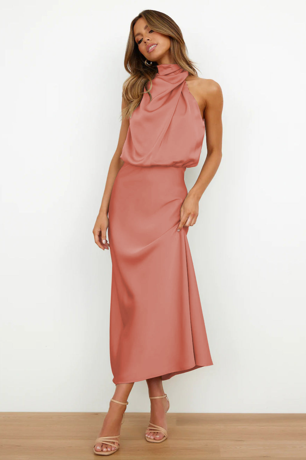 Coralia Satin Elegance Dress