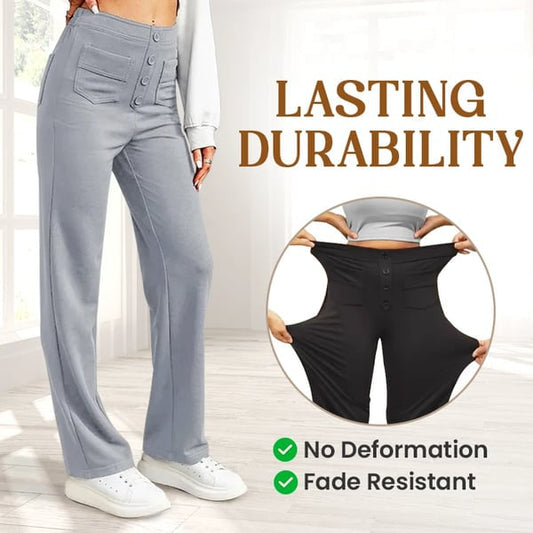 High Waist Stretch Trousers