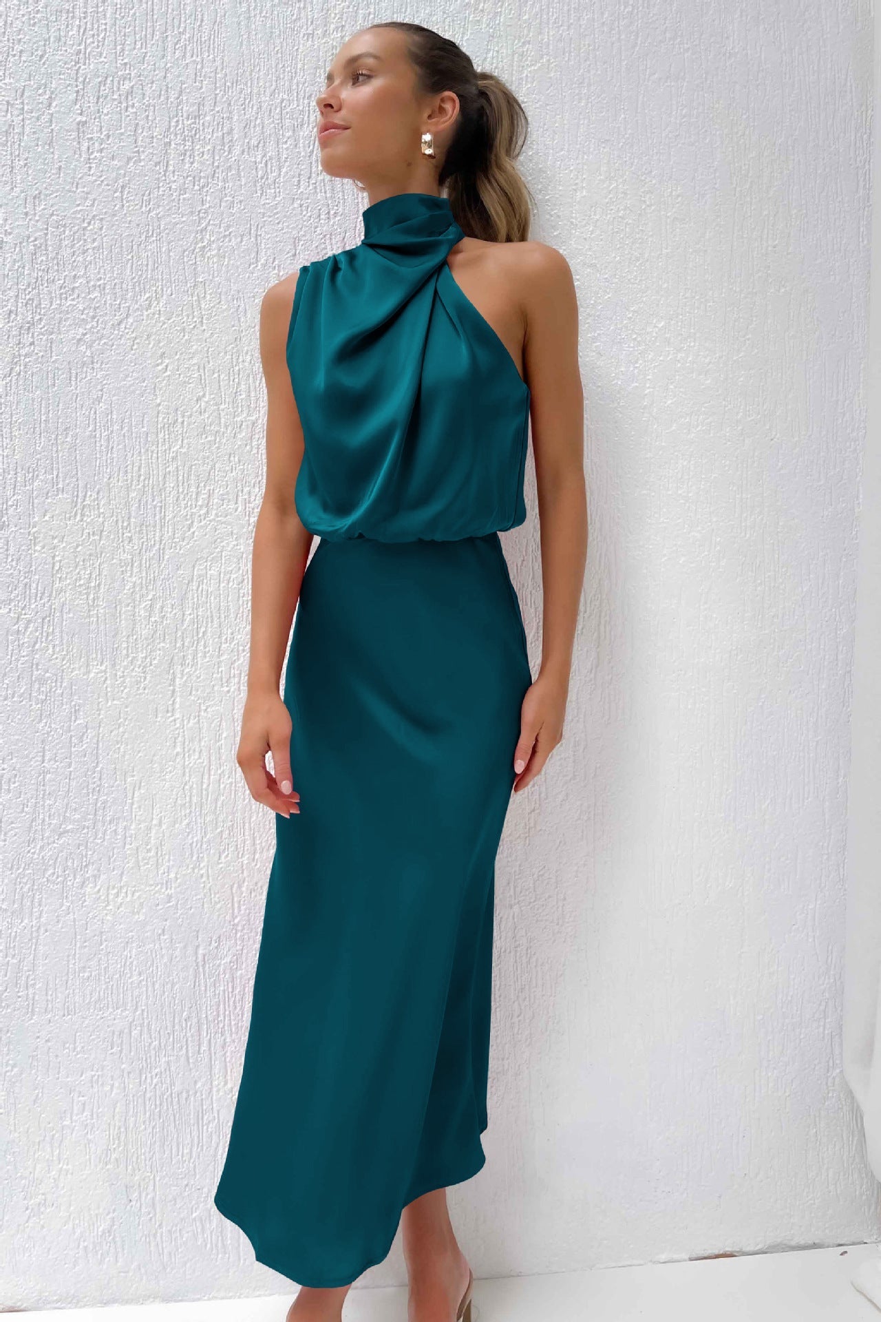 Coralia Satin Elegance Dress