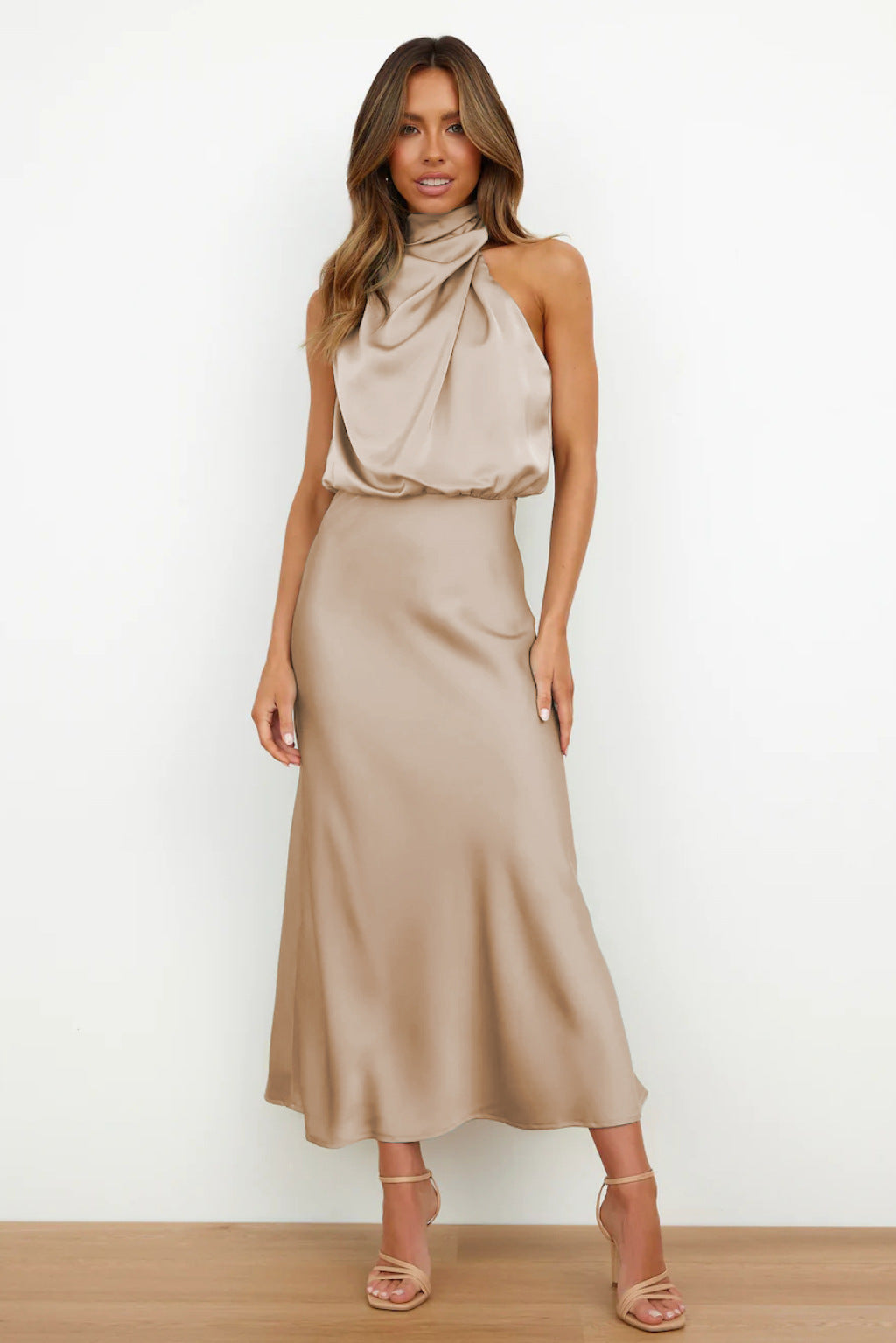 Coralia Satin Elegance Dress
