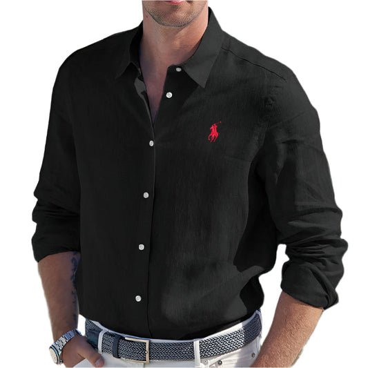 Men's crisp linen shirt